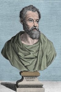 Portrett av Galileo Galilei dit Galilee, italiensk astronom (1564-1642) gravering av Tommaso Piroli (1752-1824) privat samling