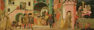 The Story of Susanna, frontpanel på en bryllupskrin, ca. 1450 (tempera på panel)