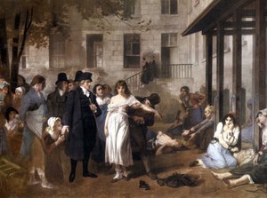 Doktor Philippe PINEL (1745 - 1826) frigjør de sinnssyke fra deres lenker av Tony Norbert Fleury