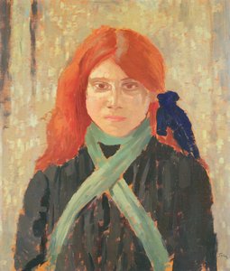 Bessie Bighead får et stjålet kyss blant gårdskuene, 2007 (akryl på panel)