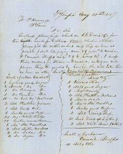 Brev signert Tootle & Jackson, Council Bluffs, til W.P. Howard, St. Louis, 21. mai 1857 av Tootle and Jackson