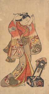 Portrett av Yaoya Oshichi i Play Fuji nr ..., ca. 1730-4 av Torii Kiyomasu II.
