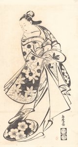 Med høflighet, ca. 1712., ca. 1712. av Torii Kiyomasu I