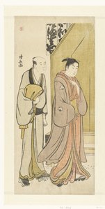 Skuespiller Iwai Hanshiro IV i hverdagen av Torii Kiyonaga