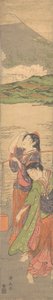 Dance of the Beach Maidens, slutten av 1700-tallet. av Torii Kiyonaga