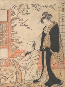 Kveldssnø ved Banto, ca. 1779. av Torii Kiyonaga
