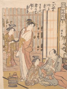 Å glemme sønlig fromhet, ca. 1781. av Torii Kiyonaga