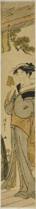 Geisha som bruker sminke av Torii Kiyonaga