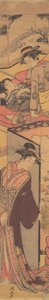 I et lysthus, sent på 1700-tallet. av Torii Kiyonaga