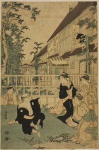 Outdoor Amusements at the Kankanro Teahouse in Yoshiwara   1284232   no       norwegian Successfully Translated  Original: Ships HMS Ark Royal, HMS Malaya and HMS Renown leaving their base in Gibraltar, c.1940 (photo) Translat: Ships HMS Ark Royal, HMS Mal av Torii Kiyonaga