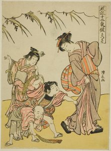 Den femte måneden (Satsuki), fra serien "Fashionable Twelve Seasons (Furyu juni kiko)" av Torii Kiyonaga