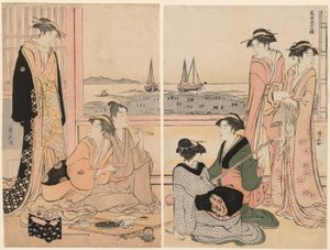 Den fjerde måneden, fra serien "Twelve Months in the South (Minami juni ko)" av Torii Kiyonaga