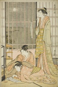 Den niende måneden, fra serien Twelve Months in the South av Torii Kiyonaga