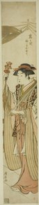 Sh Rene Maita kast Tomigaoka Sh Rene (Tomigaoka-helligdommen jomfrukast) av Torii Kiyonaga