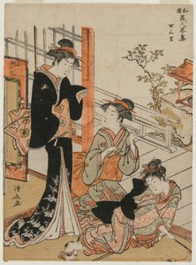 Tre kvinner fra serien A Brief Collection of Japanese Beauties, 1781. av Torii Kiyonaga
