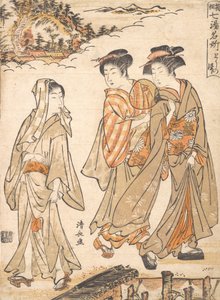 To-no Sawa Navn på en av de varme kildene ved Hakone, ca. 1779. av Torii Kiyonaga