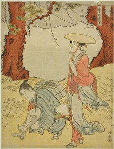 Totsuka, fra serien "Mount Fuji in the Four Seasons (Shiki no Fuji)" av Torii Kiyonaga