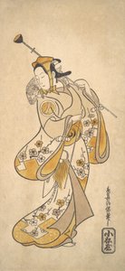 Monnosuke Ichikawa Som en ape-mawashi eller en apemann, ikke sant? 1720-25. av Torii Kiyonobu I