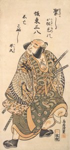Skuespilleren Nakamura Nakazo som en kriger, 1716-1 av Torii Kiyoshige