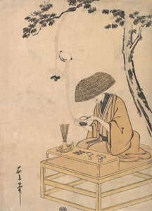 Forstørrelsesglasset, ca. 1775. av Toriyama Sekien