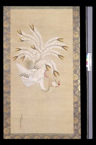 Phoenix, Fra Chinese Beauty, Phoenix And Peacock (blekk og farge på silke)