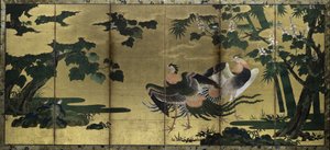 Phoenixes og Paulownia, slutten av 1500-tallet. av Tosa Mitsuyoshi