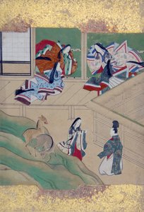 Scener fra Tales of Ise Ise monogatari, sent på 1700-tallet.