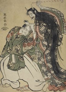 Maple Leaf Viewing av Toshusai Sharaku