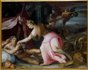 Cybelle Awakening Morphee-maleri av All Saints Dubreuil (1561-1602)