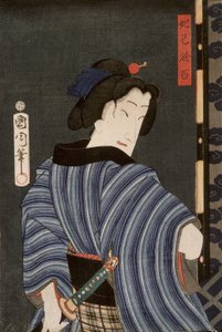 Skuespilleren Ichimura Kakitsu IV som Dakki no Ohyaku av Toyohara Kunichika