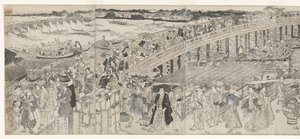 Utsikt: Nyter kveldsbrisen ved Ryogoku-broen