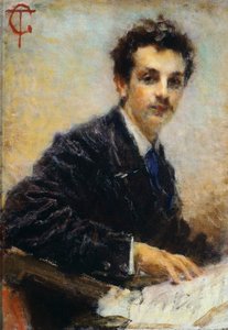 Portrett av Benedetto Junck, av Tranquillo Cremona av Tranquillo Cremona