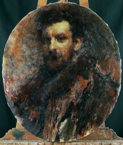 Portrett av Cletto Arrighi, pseudonym til Carlo Righetti (Milano av Tranquillo Cremona