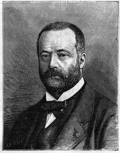 Portrett av Henri Sainte Claire (Sainte-Claire) Deville (1818-1881), fransk kjemiker. (Fra et fotografi av Mr. Truchelut). Gravering i "" Nature: gjennomgang av vitenskapene og deres anvendelser på kunst og industri "" av 23. juli 1881. av Truchelut Truchelut