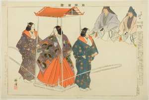 Eguchi, fra serien "Pictures of No Performances (Nogaku Zue)" av Tsukioka Kogyo