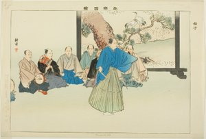 Hayashiko, fra serien "Pictures of No Performances (Nogaku Zue)" av Tsukioka Kogyo