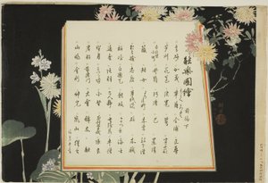 Index Page, trykker .51-.100 (Vol.1), fra serien "Pictures of No Performances (Nogaku Zue)" av Tsukioka Kogyo