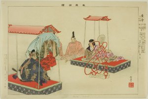 Kotei, fra serien "Pictures of No Performances (Nogaku Zue)" av Tsukioka Kogyo