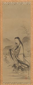 Kiku Jido Chrysanthemum Boy, 1700-tallet. av Tsukioka Sessai