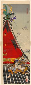 Til B Rave Men Inuzuka Masters plan av Tsukioka Yoshitoshi