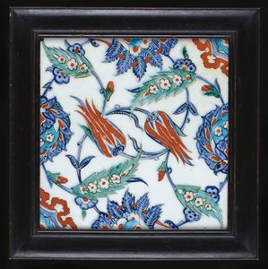 En Iznik-keramikkflis, ca. 1580 av Turkish School
