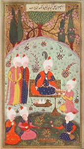 TSM H.804 & H.806 Kronprinsen feirer seier med et måltid i hagen, 1534 av Turkish School