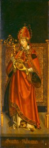 Saint Alban av Mainz av Tyrolean 16th Century