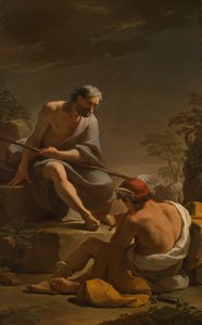 Mercury Lulling Argus til å sove, ca. 1770-1775