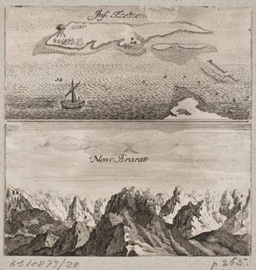 Mount Ararat og øya "Tzetzen" av Ubekendt