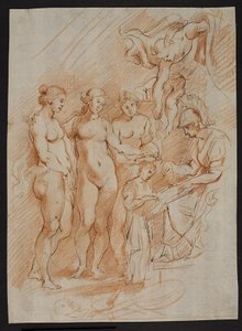 Figurkomposition, fra "Maria af Medicis historie" av Ubekendt