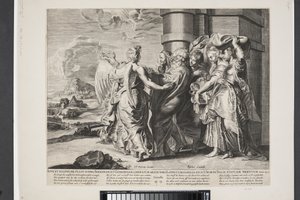 Lots og hans families flukt fra Sodoma av Ubekendt