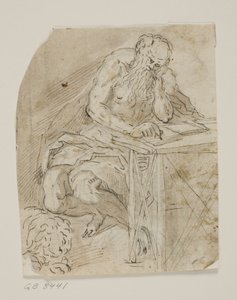 St. Jerome i sitt arbeidsrom av Ubekendt Ubekendt