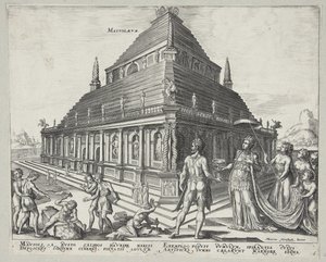 Verdens åtte underverker av Ubekendt efter Philips Galle efter Maarten van Heemskerck