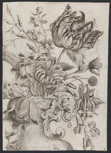 Blomster av Ubekendt hollandsk 1600 tallet